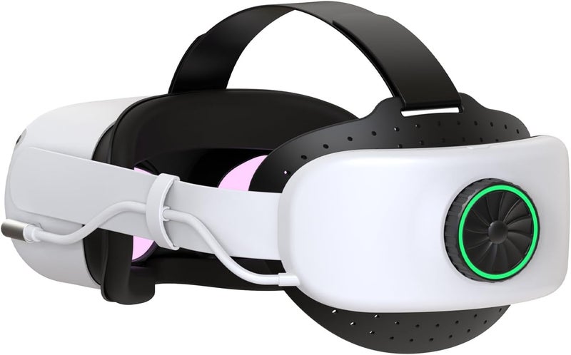 búsqueda حزام BUSQUEDA Elite مع بطارية لجهاز Oculus Quest 2، 8000mAh تمديد 9 ساعات وقت اللعب، شحن سريع للطاقة VR، توازن مضاد وحزام رأس قابل للتعديل لدعم وراحة محسّنة في VR - Image 1